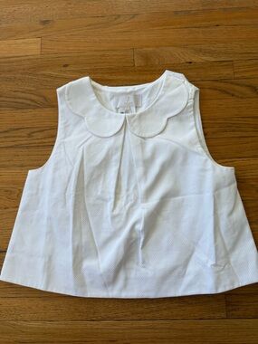 NWT Jacadi Girl Top in Honeycomb Pique